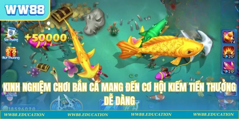 Kinh nghiệm chơi bắn cá mang đến cơ hội kiếm tiền thưởng dễ dàng